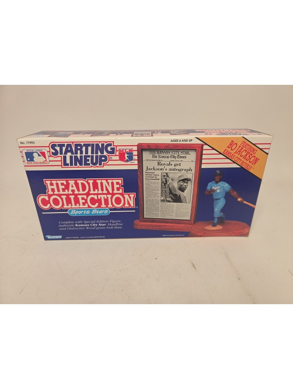 1991 BO JACKSON Kansas City Royals Headline Collection Starting Lineup Mint!